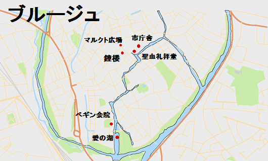 �u���[�W���s���̒n�}