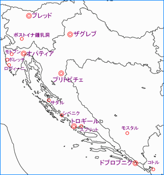 �N���A�`�A�̒n�}